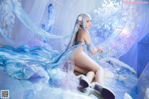 Cosplay 瓜希酱 爱蜜莉雅 水晶礼服