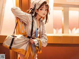 A woman in a blue bathing suit sitting on a beach.