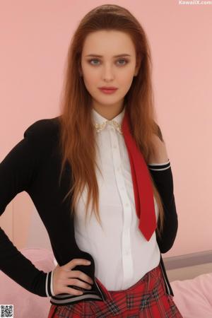 A woman in a sheer black dress posing for a picture.